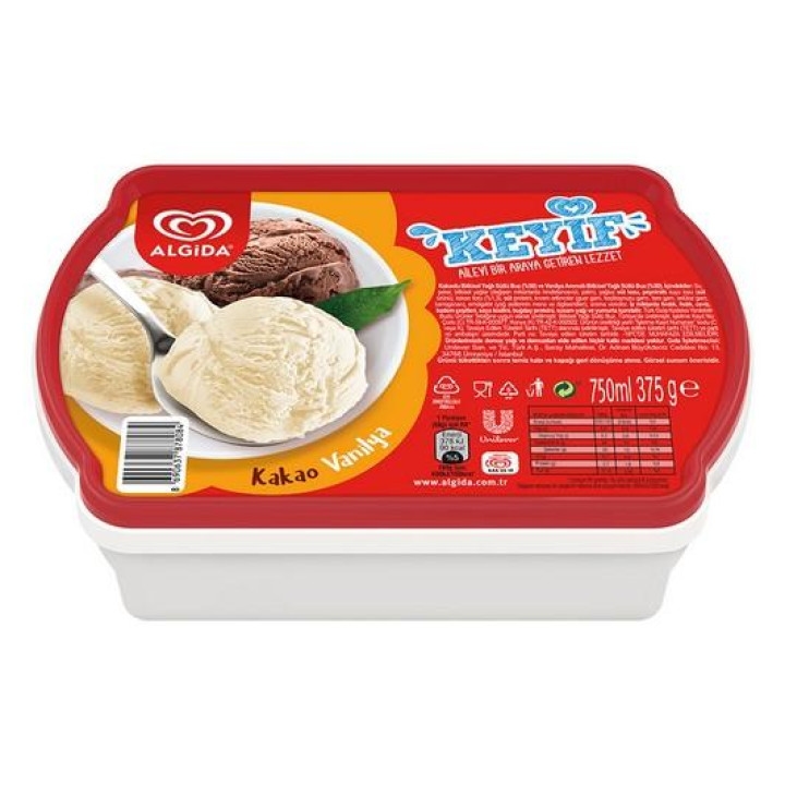 ALGİDA KEYİF KAKAO VANİLYA 750 ml