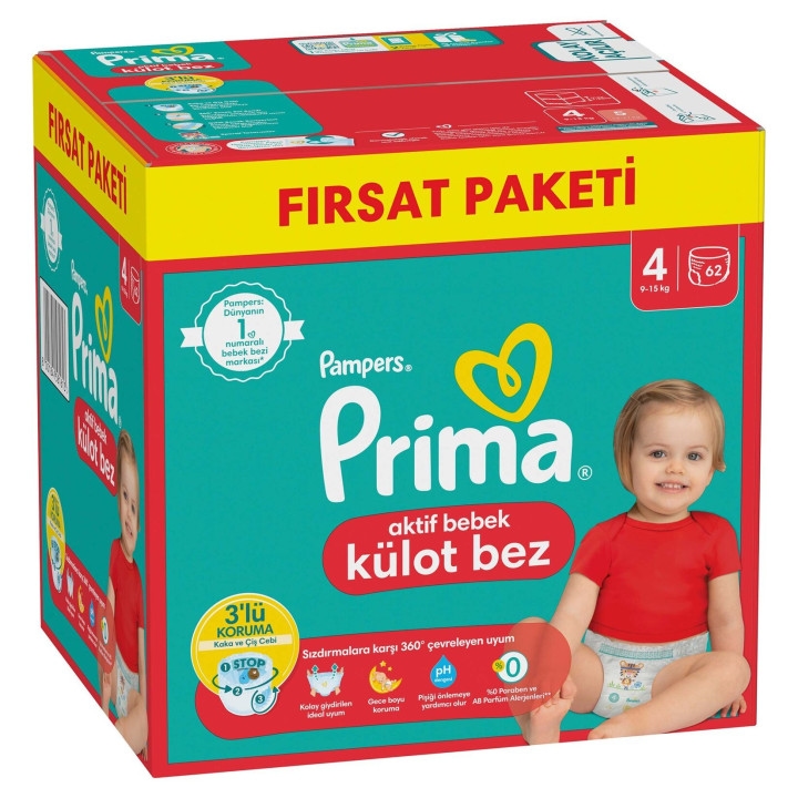 PRIMA KÜLOT BEZ 4 ADET 62