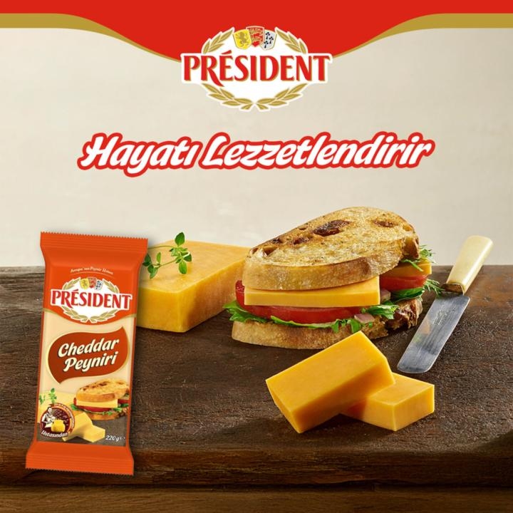 بريزيدينت جبنة تشيدر 220 غرام 1
