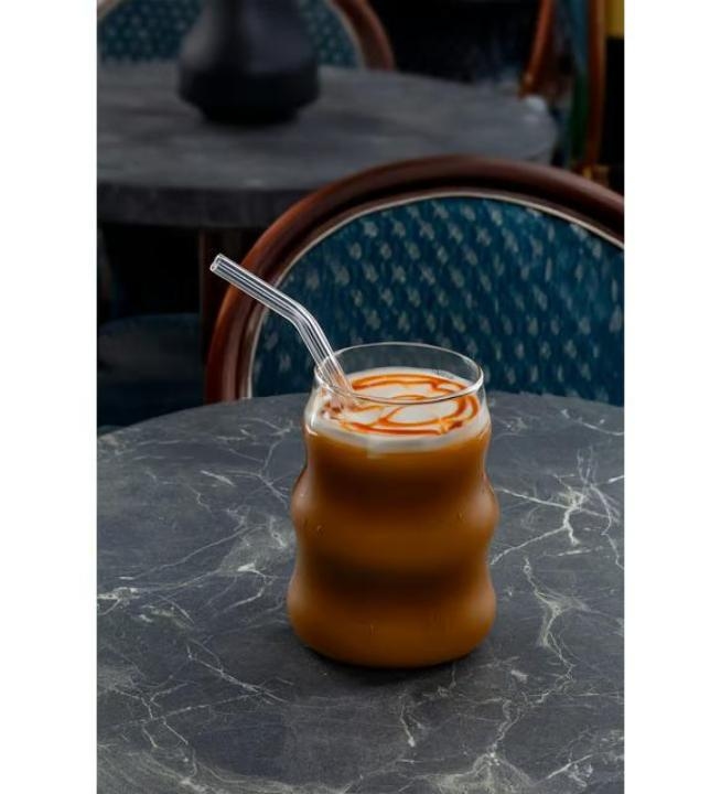 مجموعة مصاصات عصير زجاجية عدد 6 3