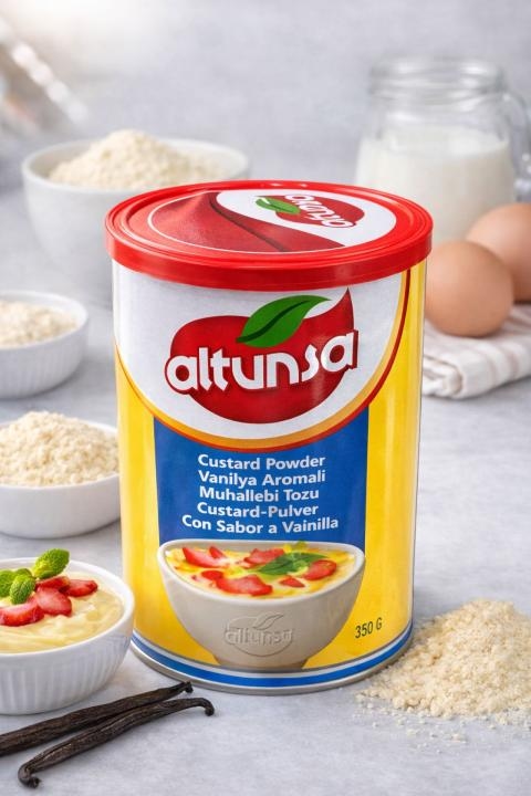 ألتونسا كاسترد سادة علبة معدن 250 غرام