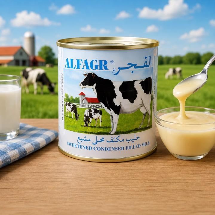 الفجر حليب مكثف محلى 380 غرام