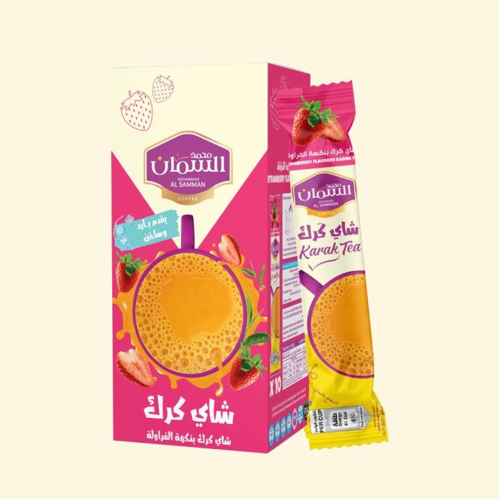 السمان شاي كرك بنكهة الفراولة 20 غرام