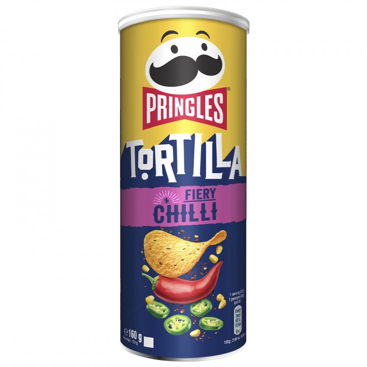 PRİNGLES TORTİLLA FIERY CHILLI 160 G