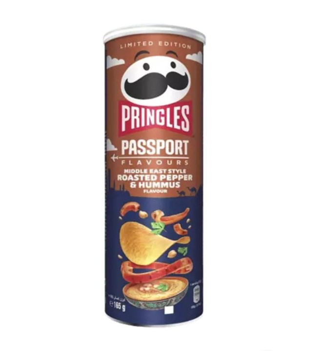PRINGLES ROASTED PEPPER & HUMMUS 165 G
