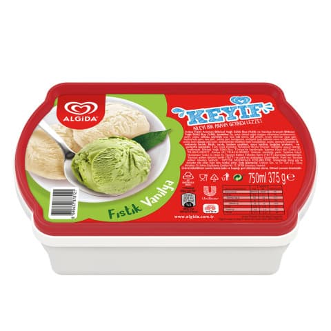 ALGİDA KEYİF FISTIK VANİLYA 750 ml