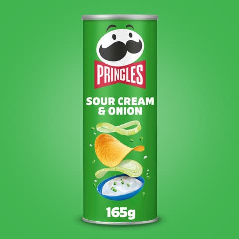 PRINGLES SOUR CREAM & ONION 165 G