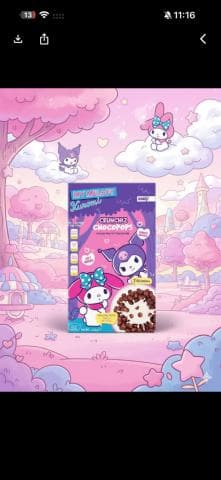 MY MELODY KUROMİ KAKAOLU MISIR VE PİRİNÇ GEVREĞİ 375 G