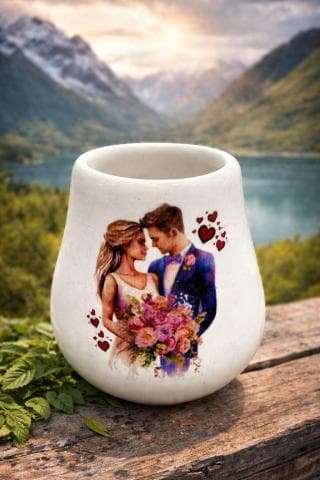 جوزة متة مع صورة عرسان