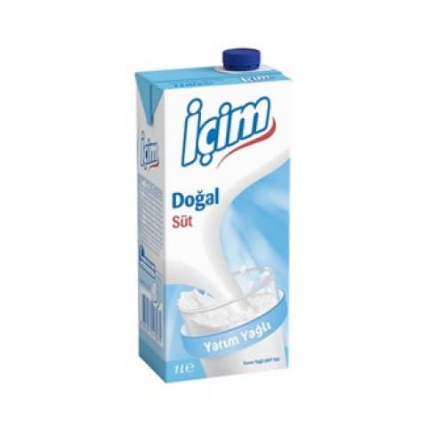 إتشم حليب نصف دسم 1 لتر