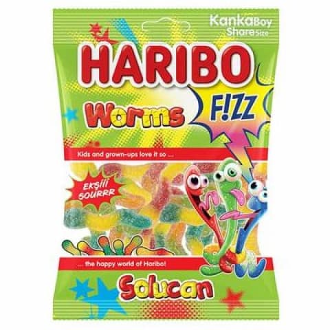 HARIBO SOLUCAN WORMS EKŞİİİ 80 G