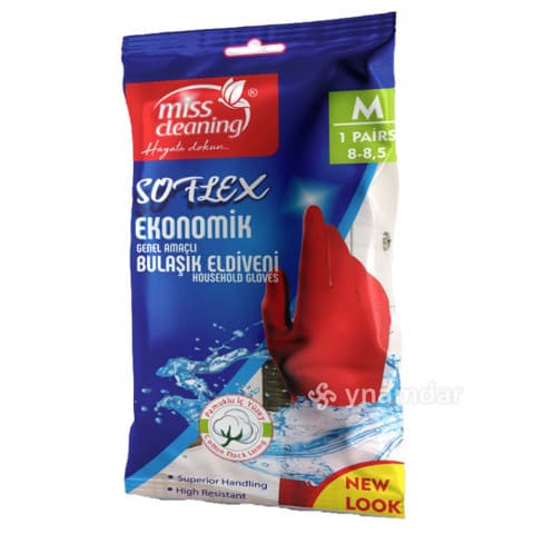 ميس كلينينج قفازات جلي قياس وسط