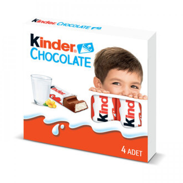 KINDER CHOCOLATE 4'Lü 50 G