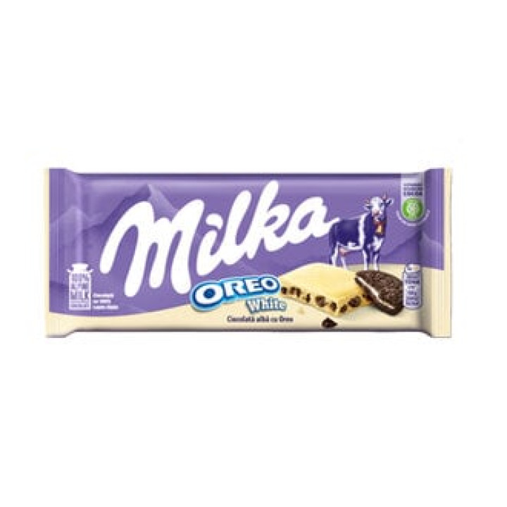 ميلكا شوكولا بيضاء مع أوريو 100 غرام